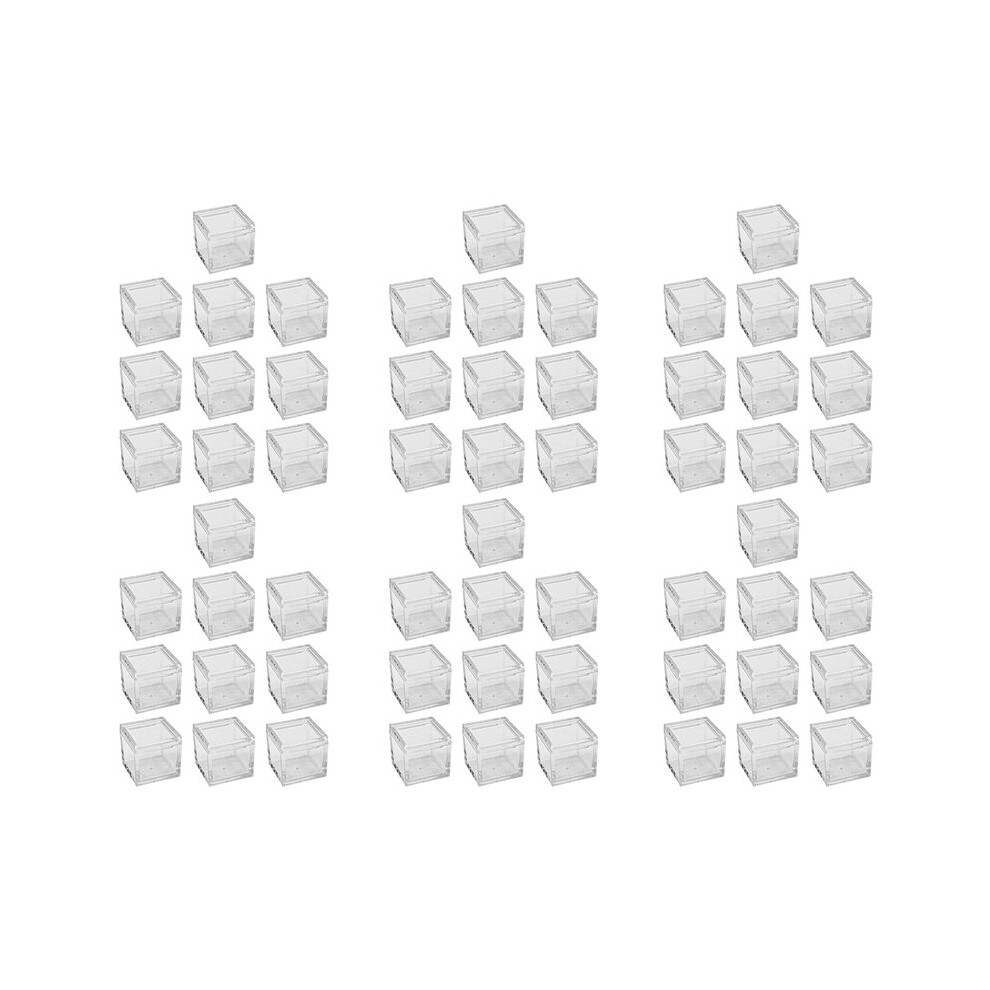 60Pcs Acrylic Box Trays For 0.39Inch 10Mm Elements Cubes Clear Case Periodic Table Bracket For Elements Collections 6032898408068