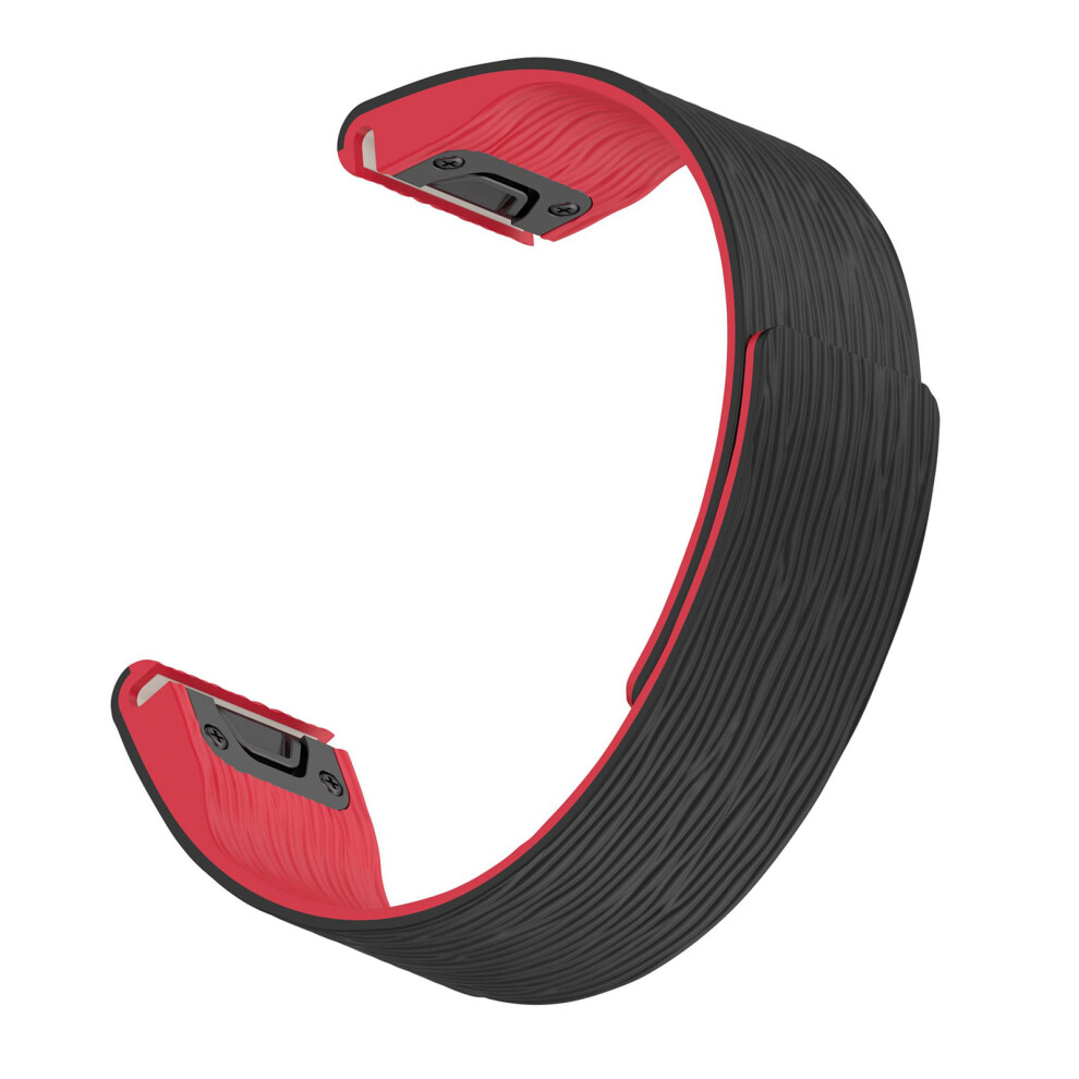 Silicone Watch Band Magnetic Quick Release Designs Straps For Watch Ultra2 Use Black Red Black,Red 7695001108980