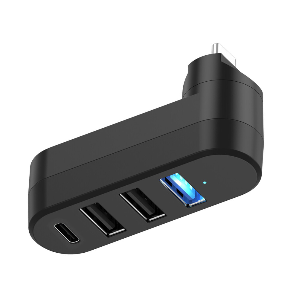 Travel Usb C Splitter Adapter Support Multiple Devices Simultaneous Connection Black 7695001072847