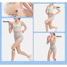 Breathable Knee Strap Protective Gear For Runners And Fitness Enthusiasts gray pair