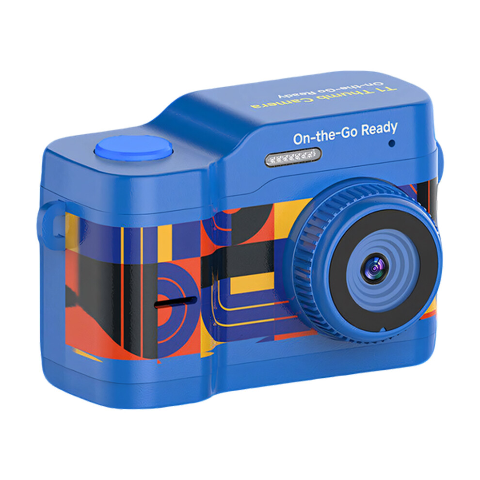 Mini Thumb Camera With 6 Filters & 1080P Resolution Type C Charging For Kids Blue 7695001073110