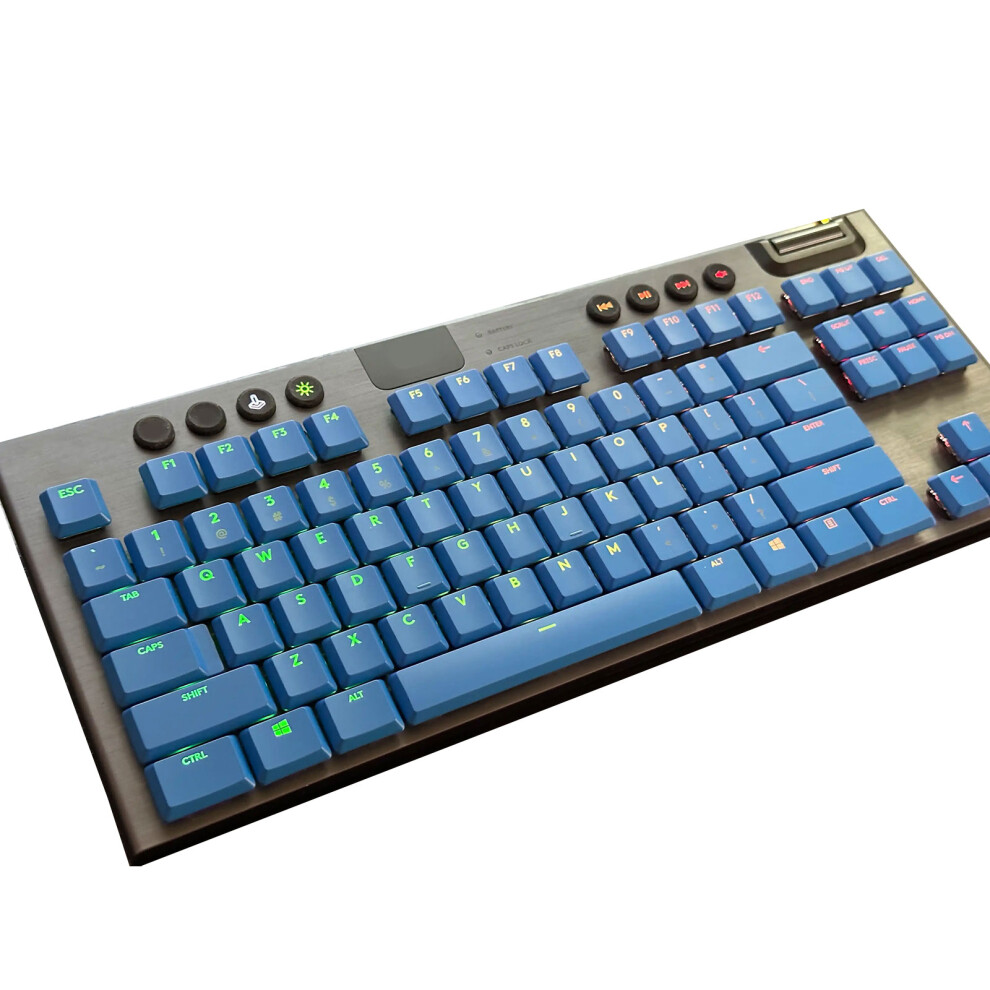 Customizable Keycap Set Colorfast Dye Technology Low Profile For G915/G913/G815 Blue 7695001097475