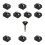 10Pcs Computer RJ45 Protectors Prevent Dust Moisture With Included Key Black 1