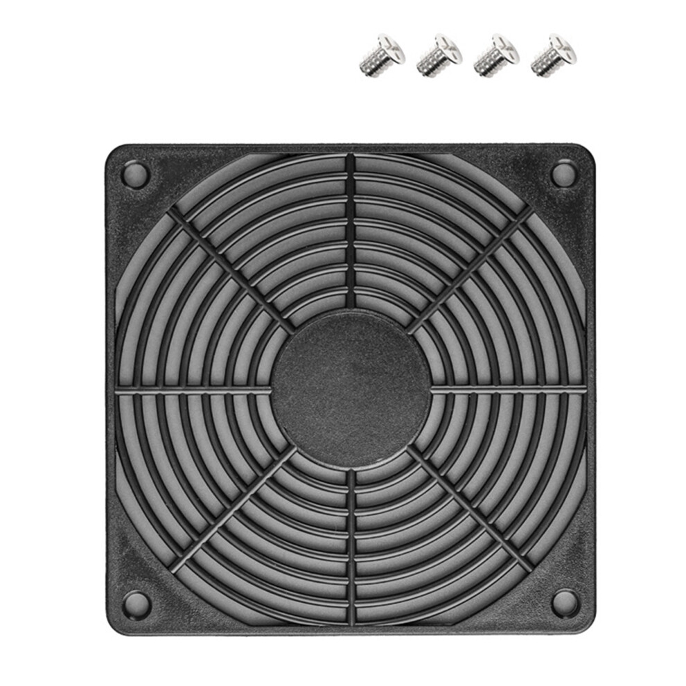 Abs Plastic 12Cm Fan Safety Grill Cover For Computer Case Prevents Debris Damage Black 7695001090216