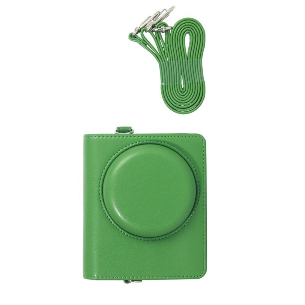 Protective Instantly Camera Cover With Shoulder Strap Durability Pu Bag For Z5 Green 7695001076043