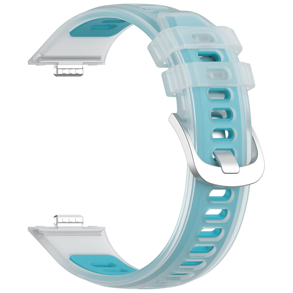 Silicone Watch Straps Replace Wristband For Watch Fit 5P/4P/4/3 Transparent Blue 7695001064330
