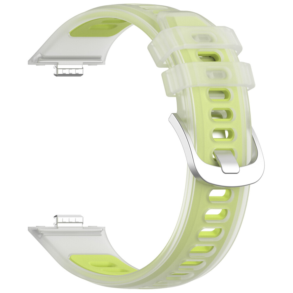 Soft Silicone Watch Straps Band 24Mm For Watch Fit 5P/4P/4/3 Replacement Lime Through 7695001064095