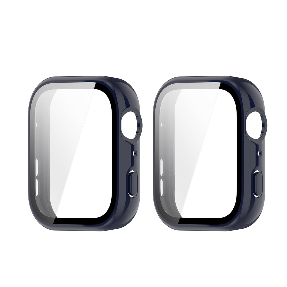 Dustproof Scratch Resistant Tempered Glass Protective Case For Sports Smartwatch Blue 7695001062367