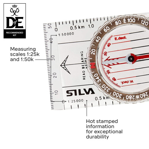 Silva Silva Compass Navigation - Classic - Beginner & Kids Compass - 1:25k & 1:50k - Navigation Compass 2