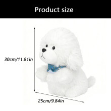 Playfulness Cartoon Animal Golf Headcover Dog Shape Golf Club Head Protector white