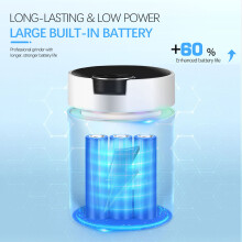 Rechargeable Nail Art Grinder 45000RPM Compact Nail Polisher Easy To Carry Silver