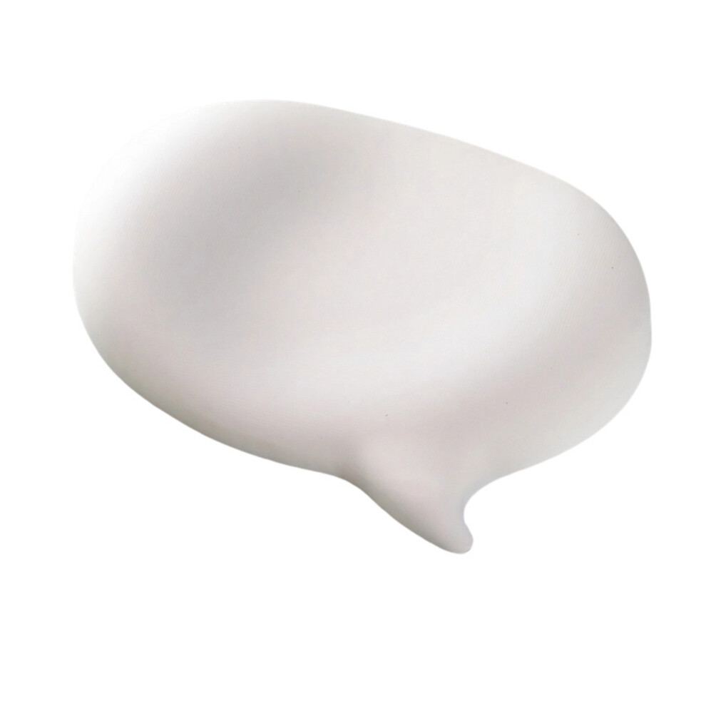 Nonslip Silicone Wrist Cushion Mouse Pad For Hand Fatigues Relief & Comfortable White 7695001133449