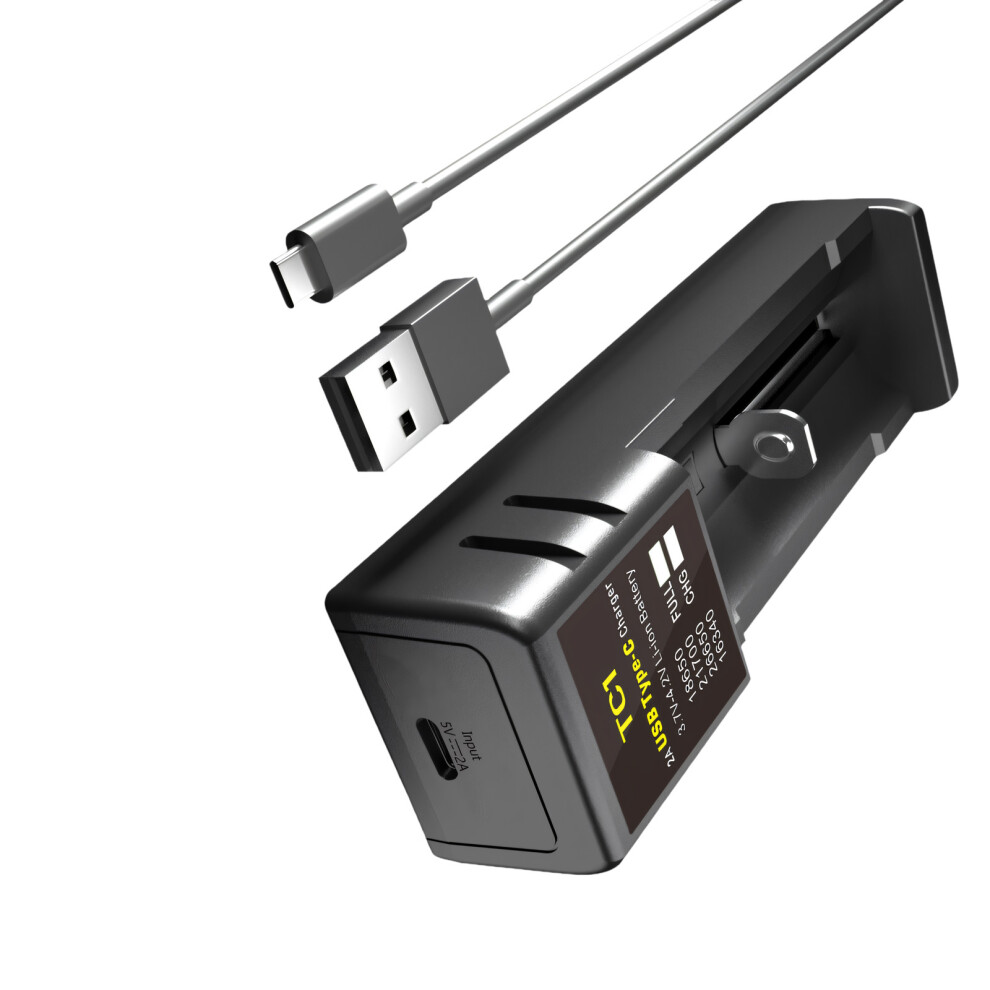 Intelligent Single Bay Chargers Efficient Designs Chargers For 18650 21700 26650 7695001132787