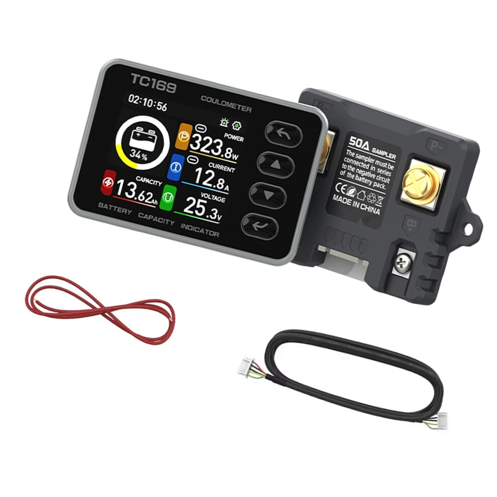 Precise Color Screen Coulomb Meter For Battery Voltages Current Power Cs50 Sampler 7695001125666