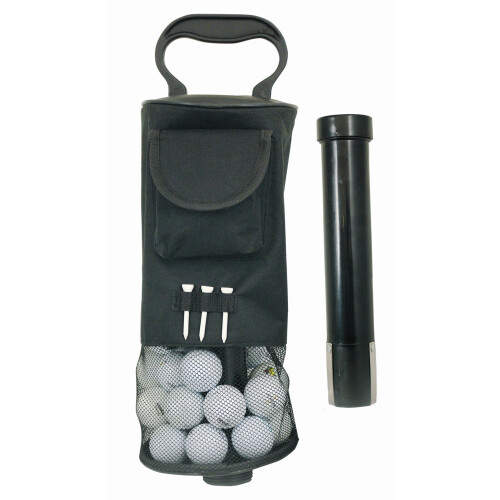 Longridge Golf Shag Ball Bag Deluxe, Black 1