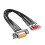Screw Command Cable for Engineers Technicians and Industrial Applications 0.2m HDB15 males 1