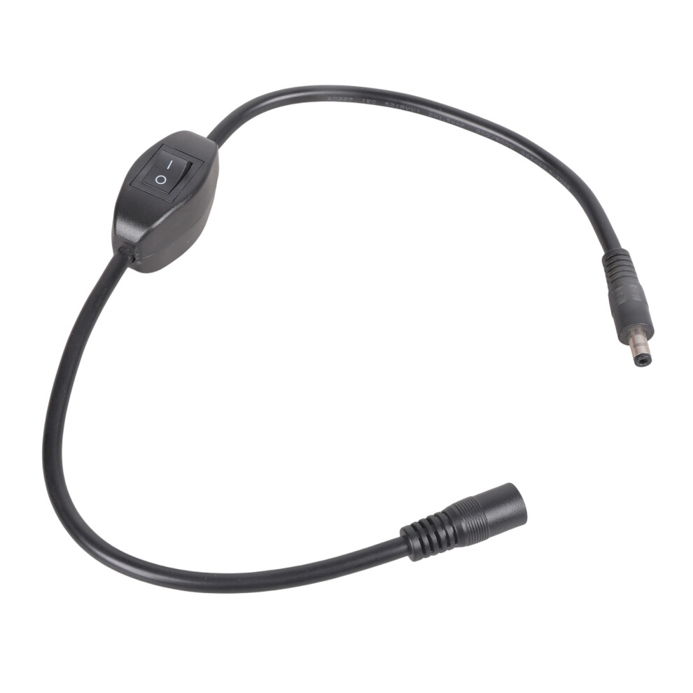 Dc12v Power Cord 5.5X2.5mm To Sockets With On Off Button 15A Current 50Cm 5.5X2.5mm 7695001125925