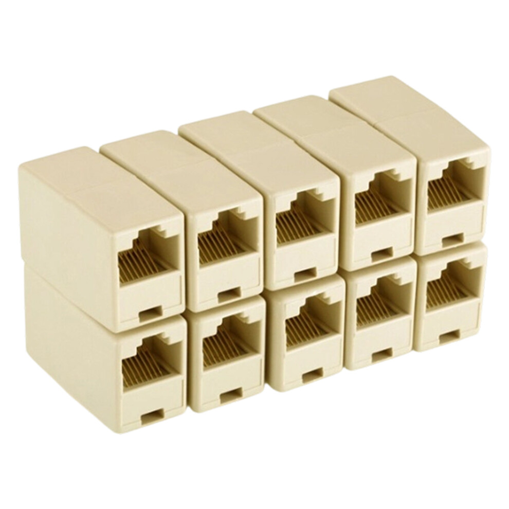 10Pcs Rj45 Coupler Ethernet Cable Coupler Lan Connector Cat6 Cat5e Ethernet 7695001102131