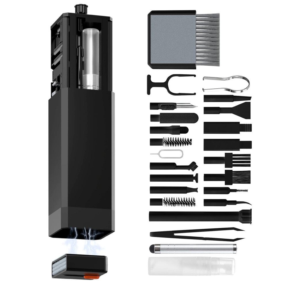 32 In 1 Cleaning Kit Computer Keyboards Cleaning Set Earphones Clean Pen Brush Black 7695001119061