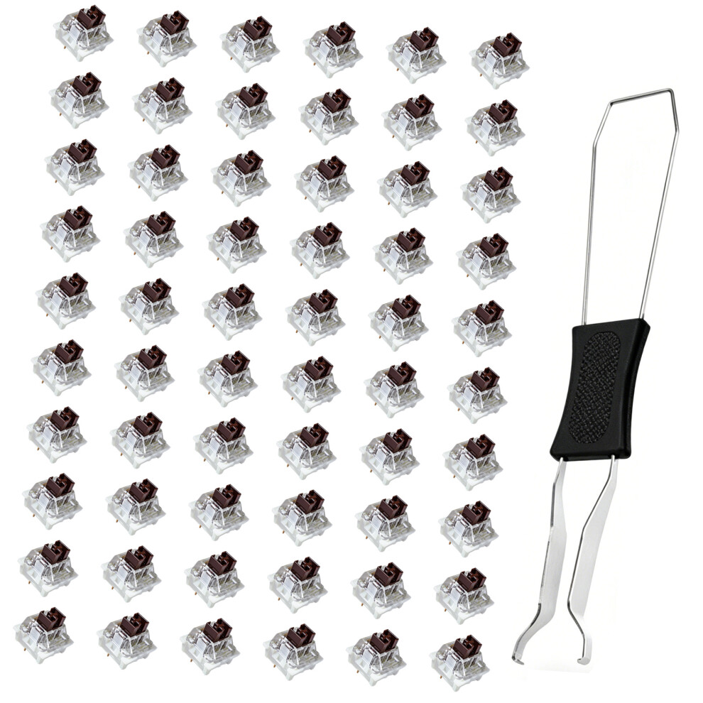 60Pcs Mechanical Keyboards Switches With Double Head Keycap Puller For Customs Tea Shaft 7695001082709