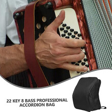 Convenient 22 Key 8 Bass Accordion Carriers with Secure Fasteners for Protection
