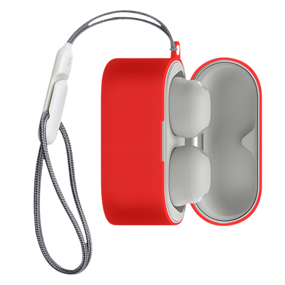 Flexible Rubber Guard Small Silicone Shielding Textu Cover For Wf-1000Xm6 Red 7695001132862