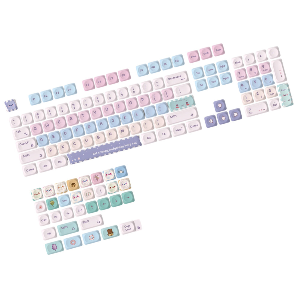 Vibrants Multicolor Pbt Keycaps With Mirror Polishing And Sublimated Legends For 7695001108201