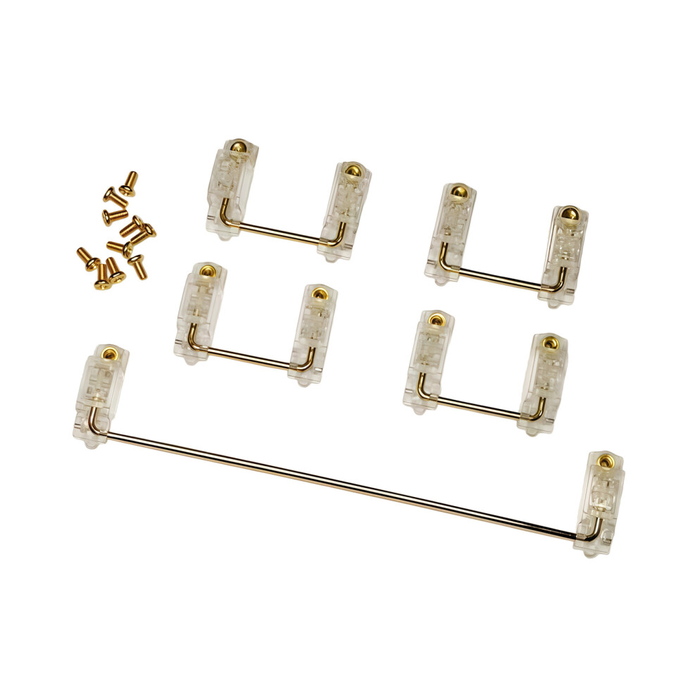 Premium Polymer Keyboard Stabilizers 2U 6.25U For Smooth And Quiet Key Transparent 7695001136846