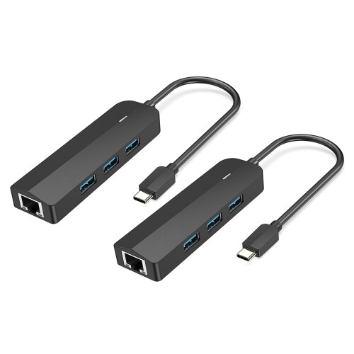 Multifunctional USB Type C Splitter Adapter With Ethernet And 3 USB3.0 Port 2