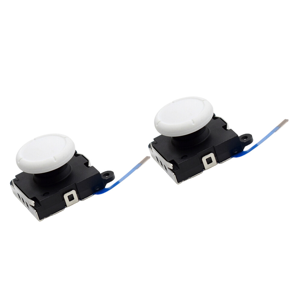 3D Analog Potentiometers Joysticks Thumb Grip For Ns Handheld Game Console White 7695001127660