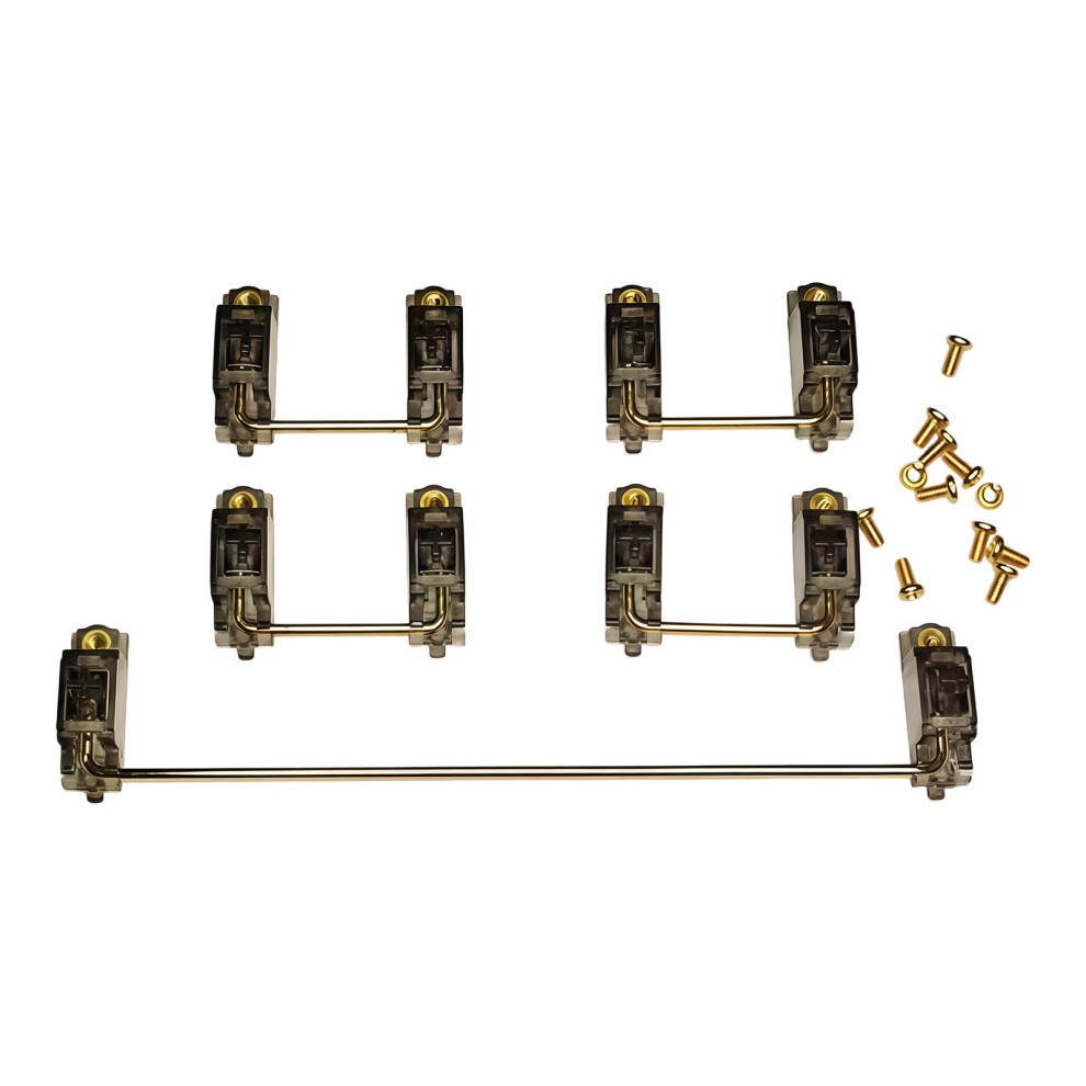 Durability Metal And Plastic Keyboard Stabilizers For Improved Typing Stability Black 7695001137072