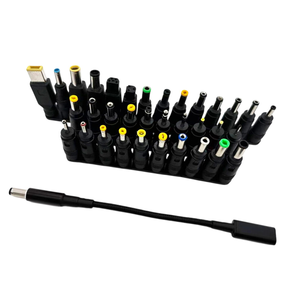 Universal Pd100w Fast Charge Cable For Notebook With Assorted Adapters Set 34 Piece Set 7695001147187