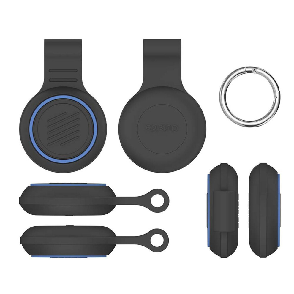 Thin Design Silicone Holder Impact Absorption Shielding For Item Finders 1 & 2 Use Blue 7695001056731