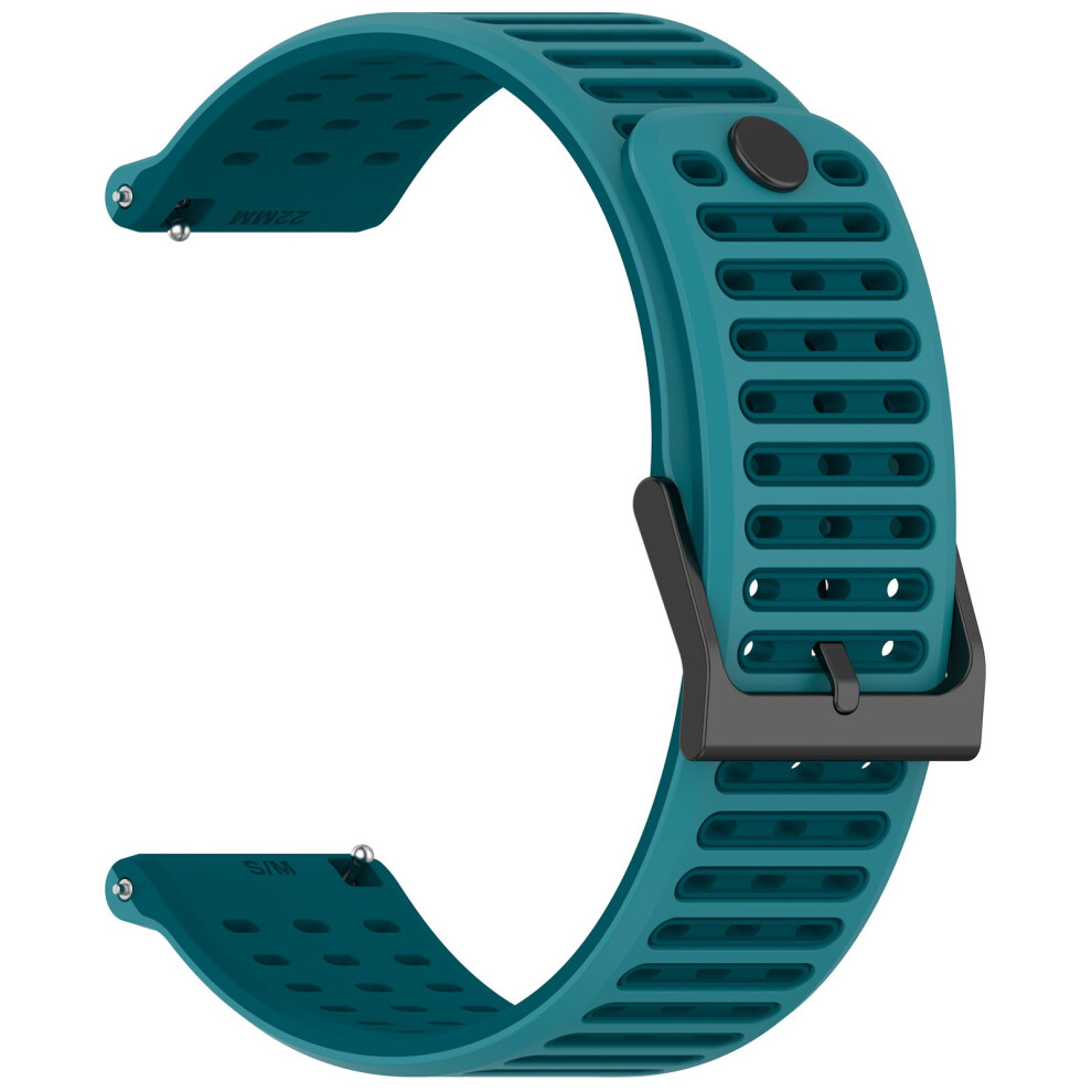 Elegant Sport Replacement Band For 22Mm Watches Soft Silicone Straps Sweatproof Lake Blue 7695001116657