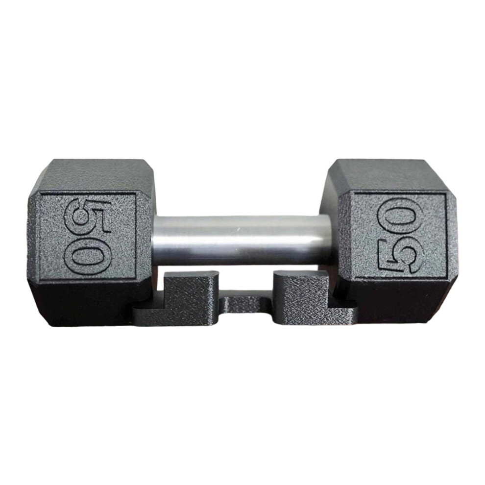 Unique Dumbbell Style Mobile Phone Holder Stand With Charging Port Plas Material Black 7695001137157