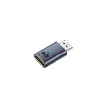 Sleekly Metal Shell HDTV Adapter HDTV Dummy Plugs High Clear Dark gray With keyhole light