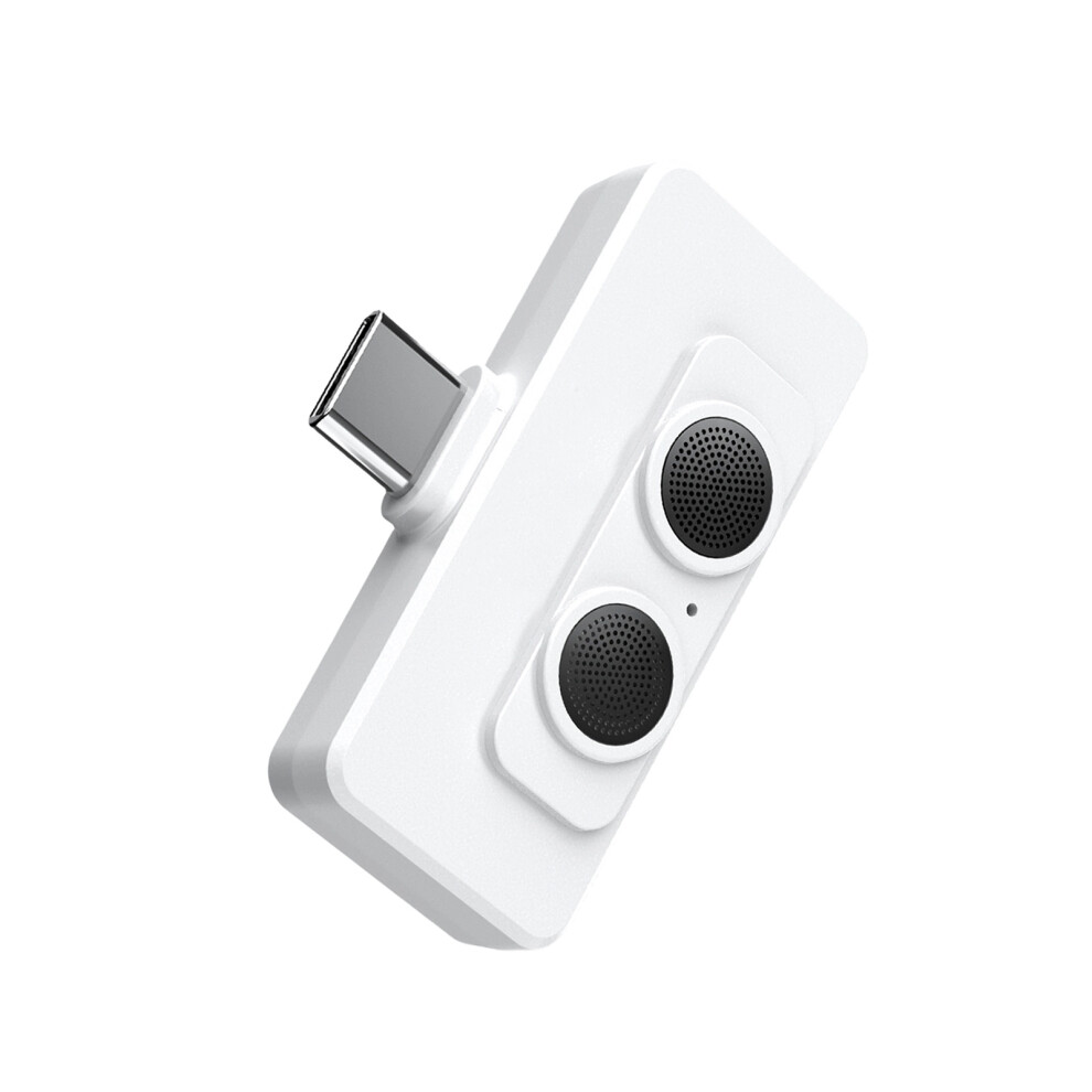 Type C Noise Cancelling Microphones For Podcasting And Live Streaming Anywhere White 7695001111850