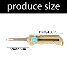 Multifunctional Squid Cleaning Cutter with Lock and Small 11Cm Storage Blue