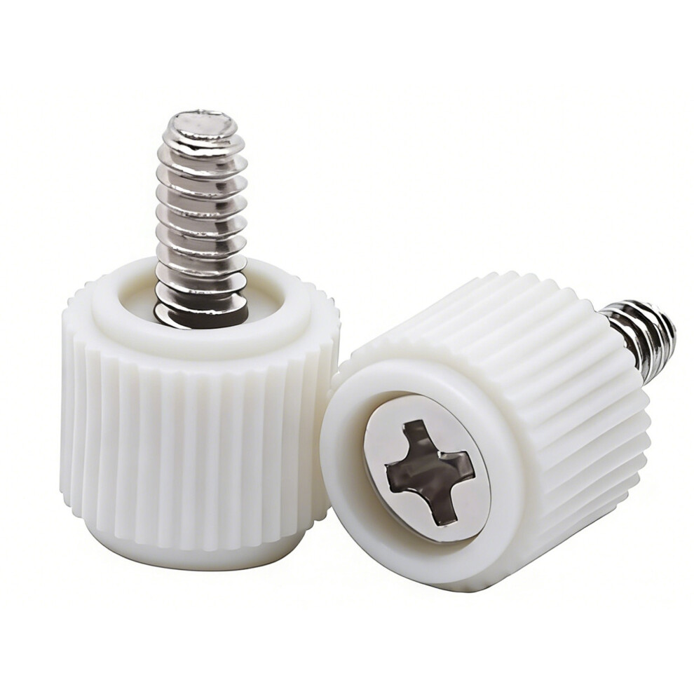 100Pcs Recessed Screw Desktop Computer Case Side Panel Screws Cooling Fan White 7695001098632