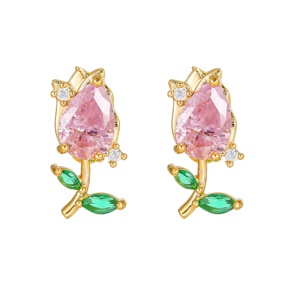 Lovely Flower Earphone Ornaments For Freeclip 2 Gifting Sparkling Decorations Gold 7695001098014