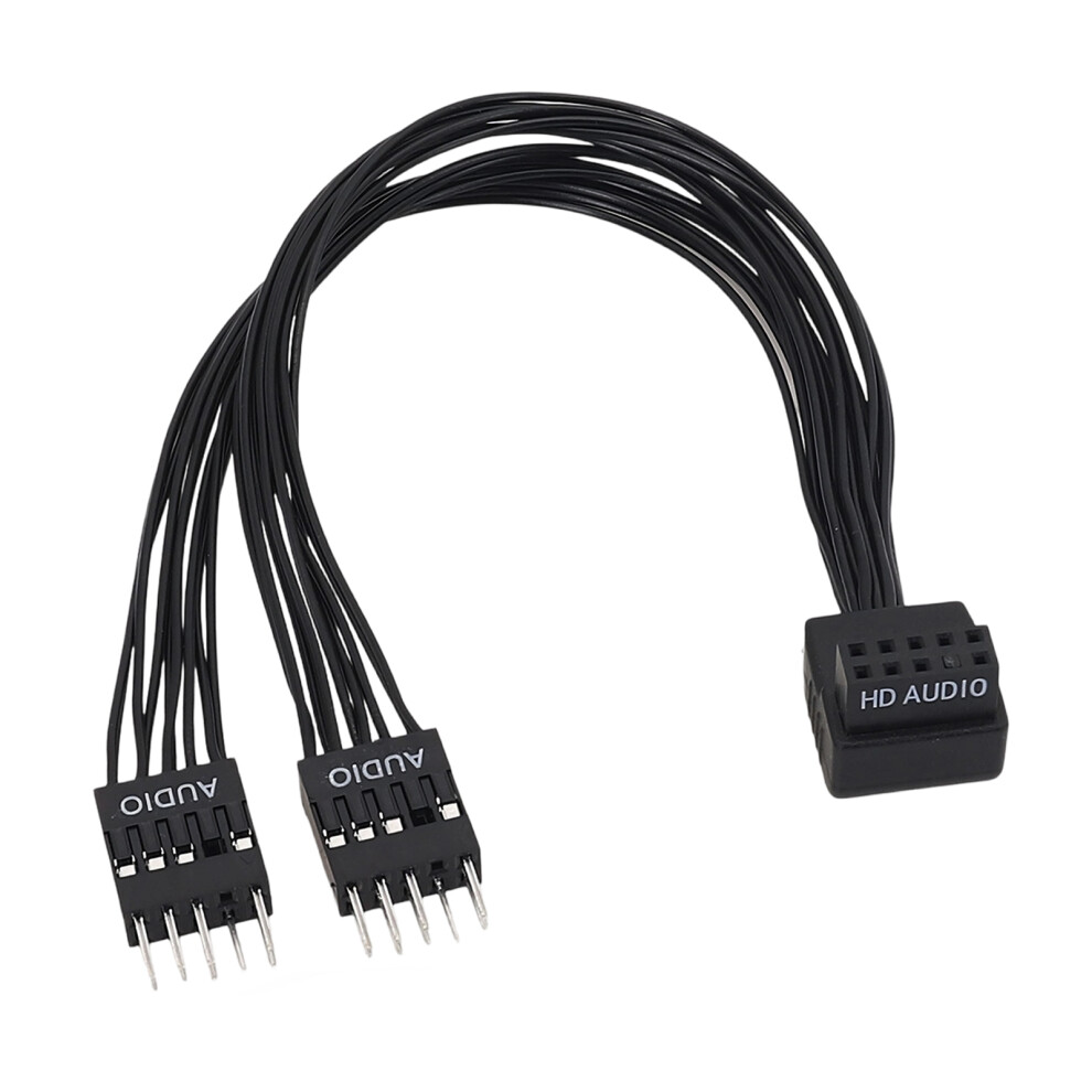 20Cm Clear Auditory 9Pin Splitter Cable For Clean And Pc 9Pin Sound Header 7695001117074