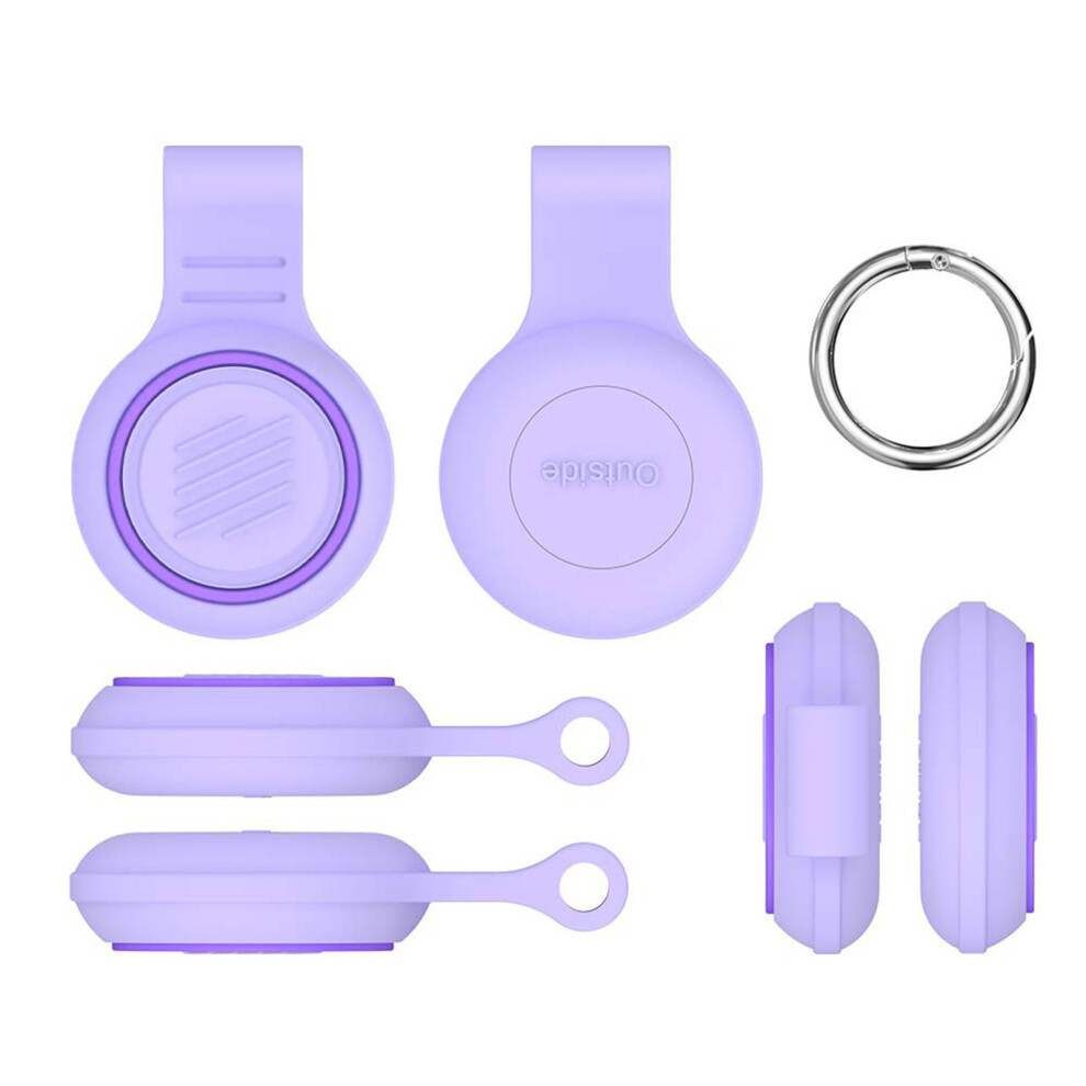 Strong Silicone Skin Includes Convenient Key Rings For Item Finders 1 & 2 Use Purple 7695001056793
