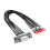Multifunctional DB15 DB25 Data Cable Terminal Cable Metal Link Cables 2m HDB15 female 1