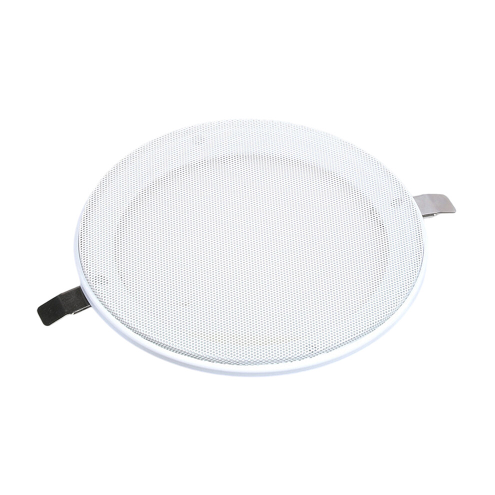 Professional Speaker Protections Grille Plastic Frame Steel Netting White Cover 6.5 Inches 7695001059503