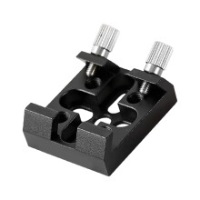 Aluminum Alloy Dovetails Base for Finders Scope Mount Brackets, 1/4 Thread Dovetails Black