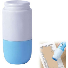(Blue Replenishing fluid, 1 Count (Pack of 1)) 2 az 1-ben termopapír adatvédelmi törlő dobozvágó, termikus tinta eltávolító, matricavágó