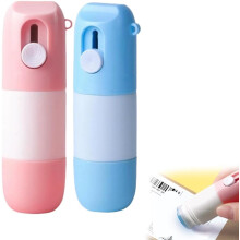 (Blue+Pink Eraser, 1 Count (Pack of 1)) 2 az 1-ben termopapír adatvédelmi törlő dobozvágó, termikus tinta eltávolító, matricavágó