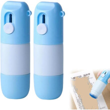 (Blue Eraser*2pcs, 1 Count (Pack of 1)) 2 az 1-ben termopapír adatvédelmi törlő dobozvágó, termikus tinta eltávolító, matricavágó