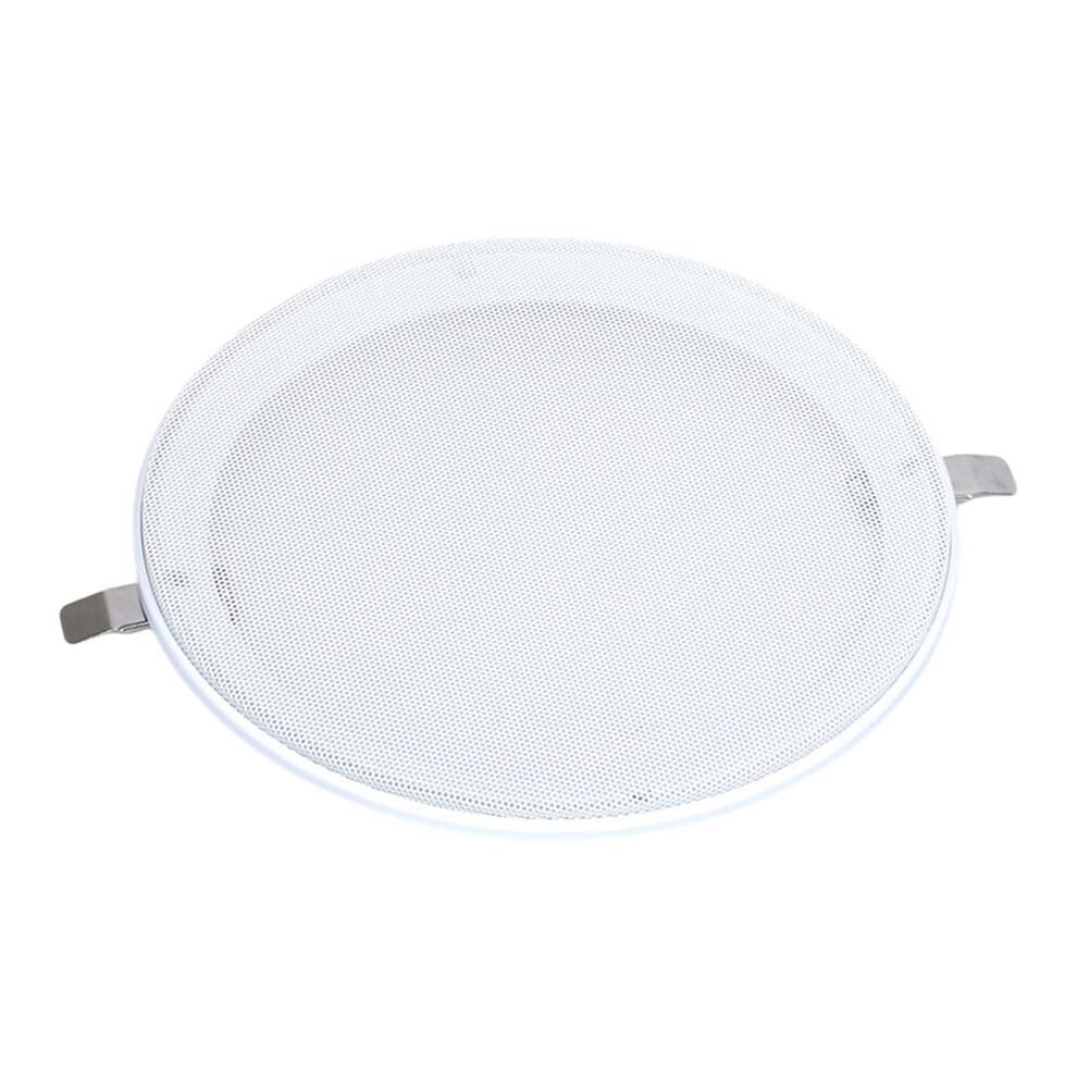 Professional Speaker Protections Grille Plastic Frame Steel Netting White Cover 8 Inches 7695001059497