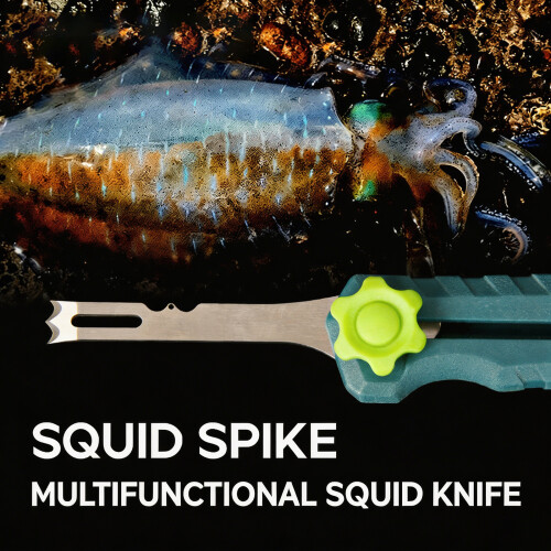Portable ABS Handle Squid Cutter with Hook Repair Hole and Extendable Design Light khaki